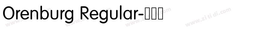 Orenburg Regular字体转换